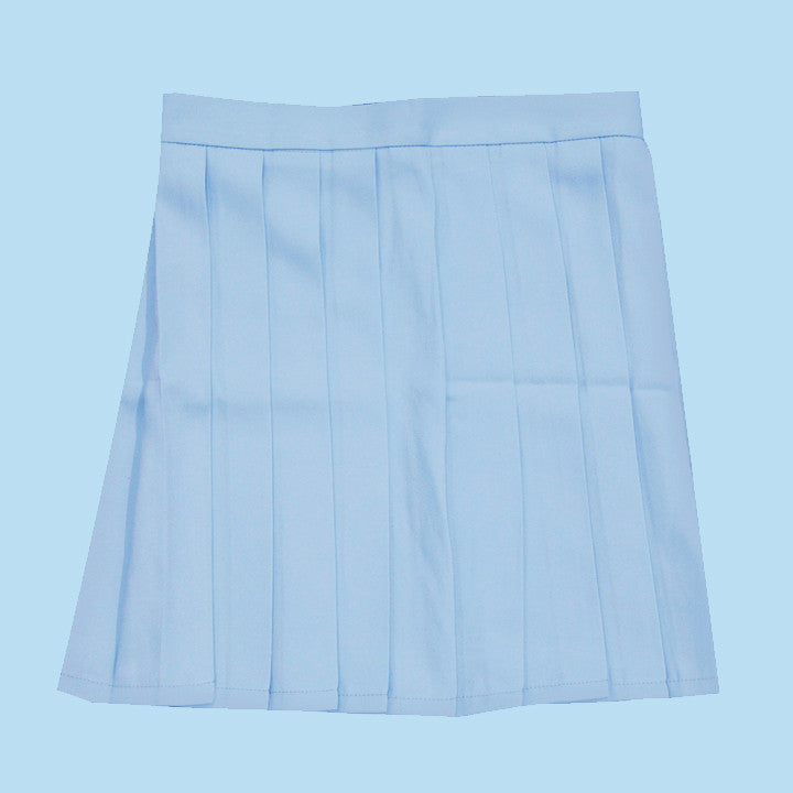 PASTEL baby blue Tumblr Aesthetic Pleated Skirt