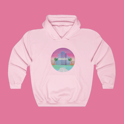 pink hoodie aesthetic