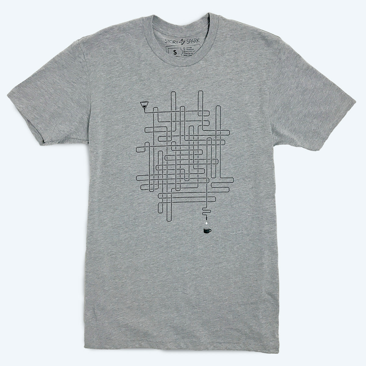 Lifeline coffee graphic t-shirt by Story Spark