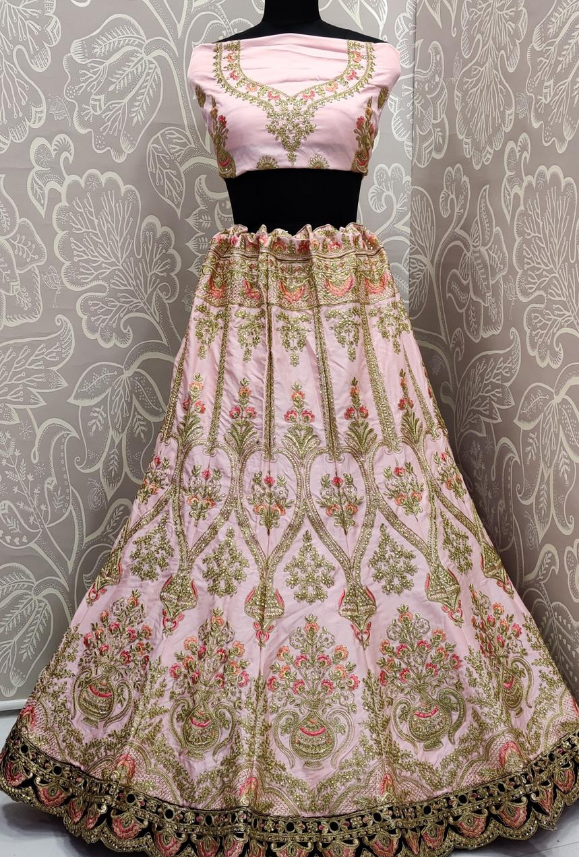 light pink lehenga choli