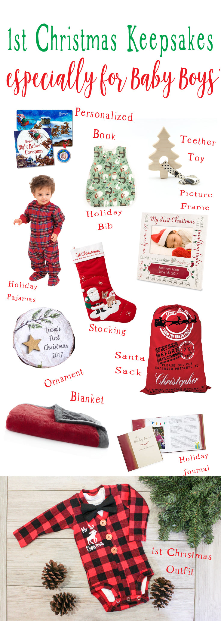 baby boy 1st christmas keepsake ideas