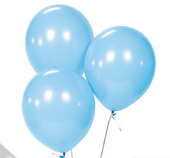 light blue balloons