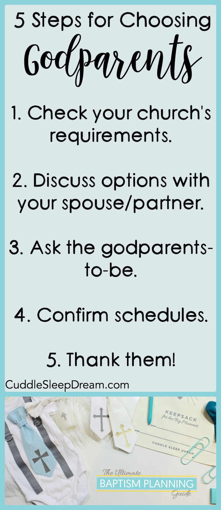 5 steps for choosing godparents