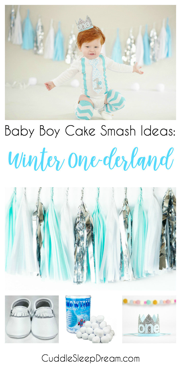 winter onederland cake smash ideas