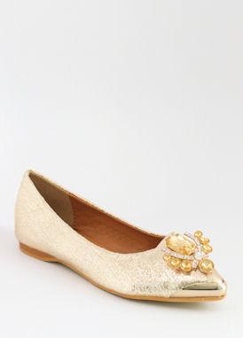 gold flats for prom