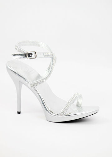 silver heel shoes for prom