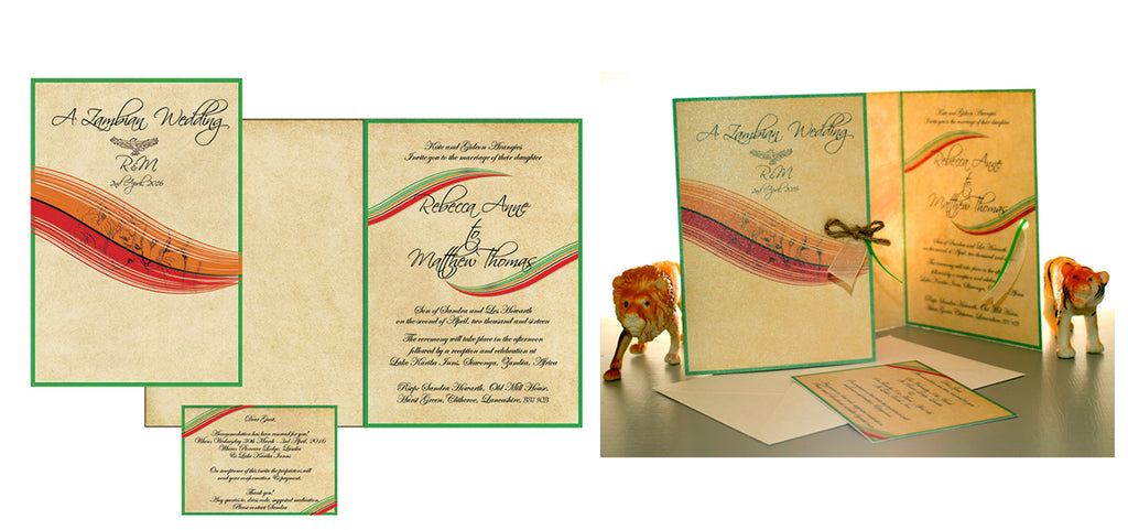 Wedding invitation cards zambia