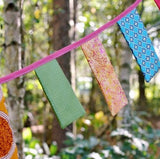 Personalised Boho Square Wedding Bunting Home Decor