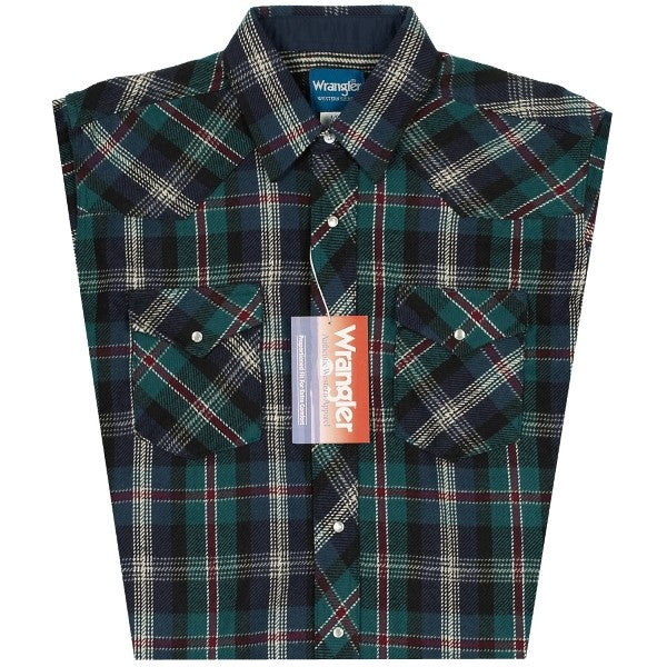 wrangler western flannel shirts