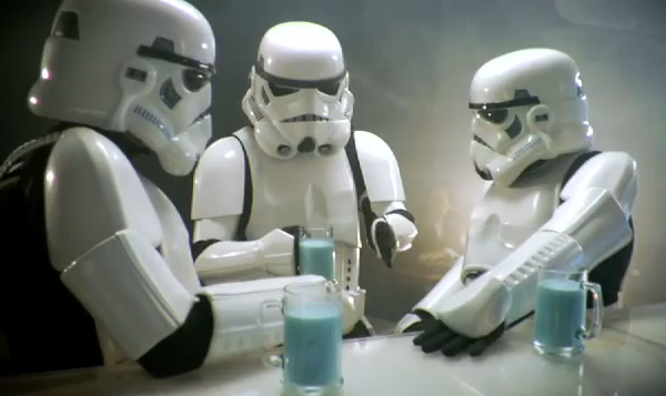Stormtroopers with Star Wars Blue Milk