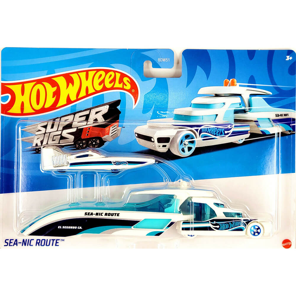 overschrijving Post Wild Hot Wheels Super Rigs Sea-Nic Route Vehicle