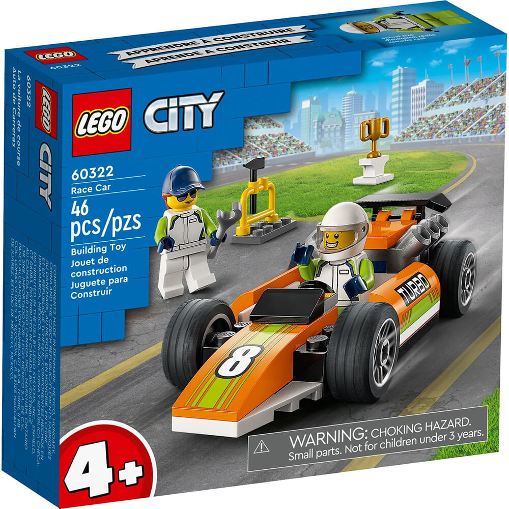 tunnel Dinkarville dichtbij LEGO City Great Vehicles Race Car 46 Piece Building Set (60322)