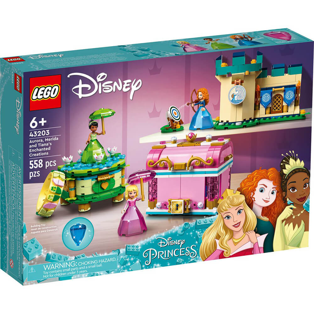 skuffe Løs detaljer LEGO Disney Princess Aurora, Merida & Tiana's Enchanted Creations