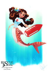 Rescue Siren Kelby by Dylan Bonner, mermaid form