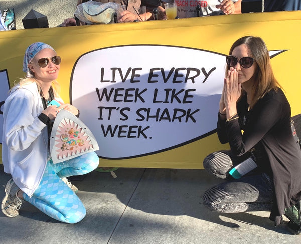 My BFF Kendra and I take a Very Important Photo outside SDCC. She’s the one who insisted we stop, which is just one reason she’s my BFF.