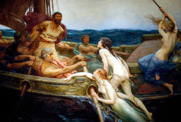 "Ulysses and the Sirens," Herbert James Draper (1909)