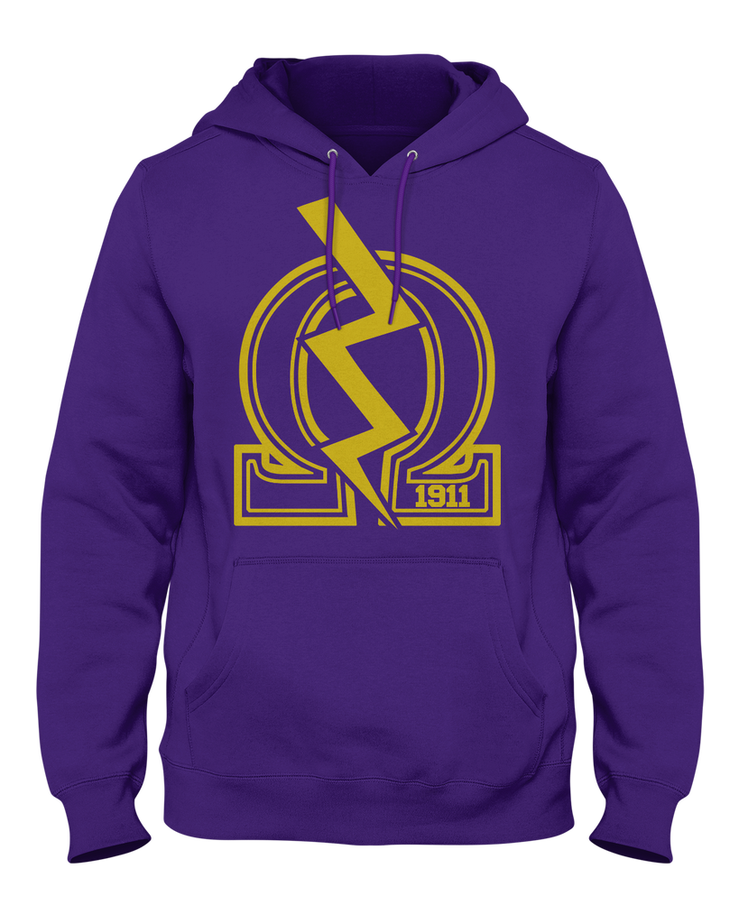 Omega Psi Phi Varsity Hoodie - Letters Greek Apparel