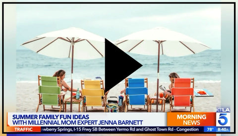 BEACH NOW featured on KTLA5 Summer Family Fun with Jenna Barnette
