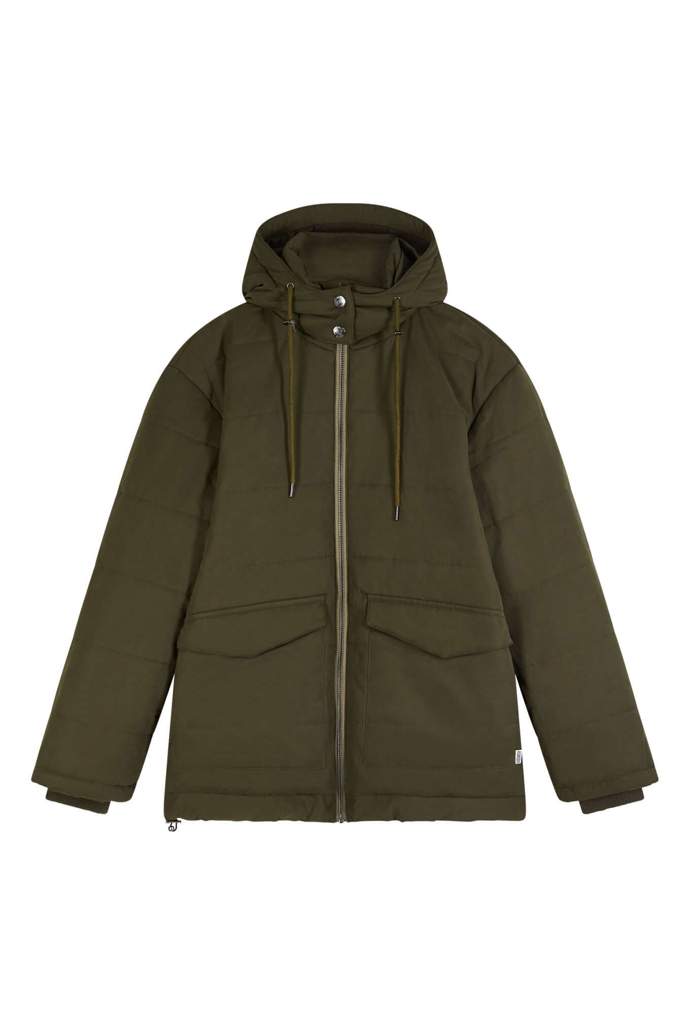 DAI Womens Recycled Fleece Jacket Khaki, Size 2 / UK 10 / EUR 38
