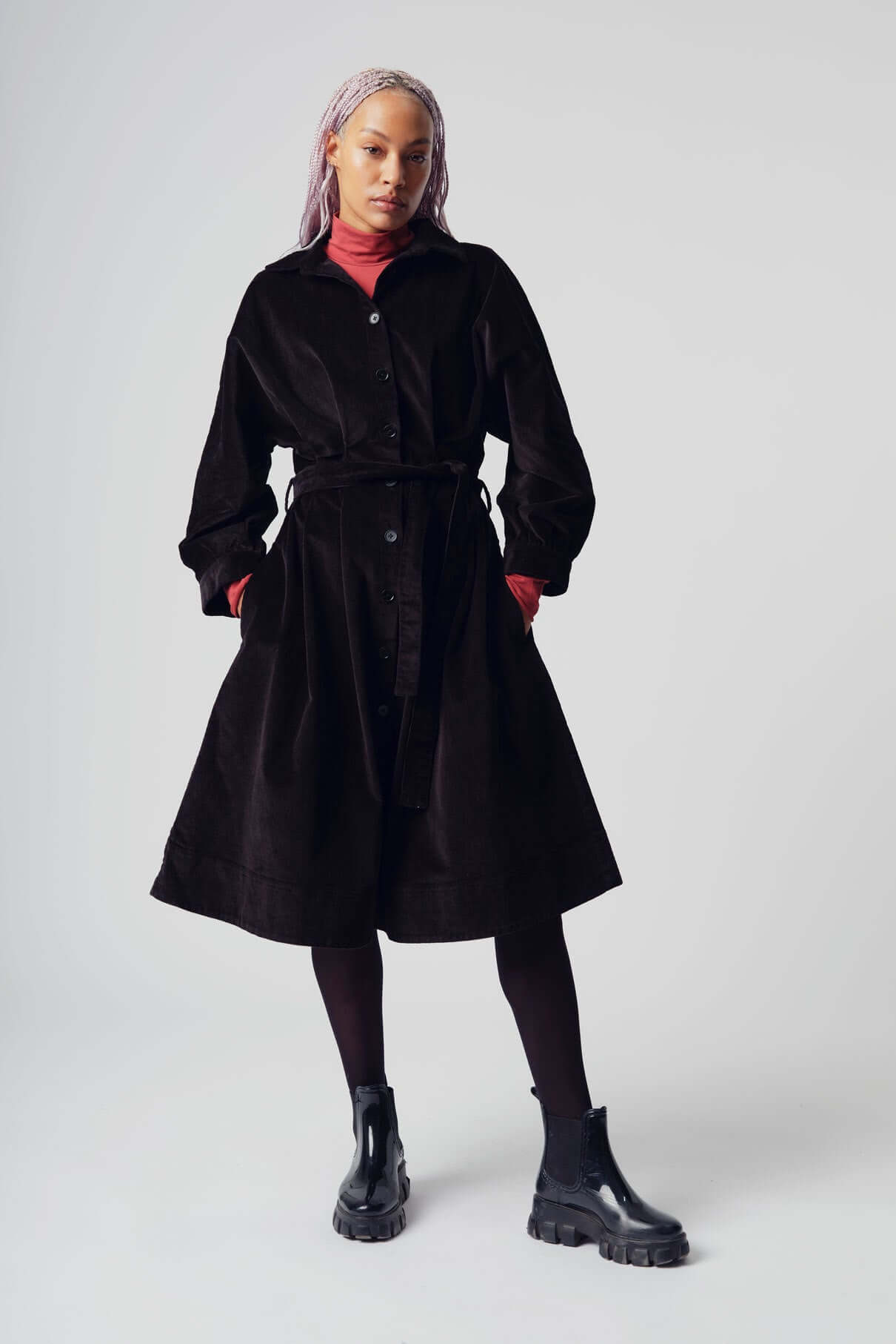 ITO Womens Organic Cotton Dress Black, Size 3 / UK 12 / EUR 40