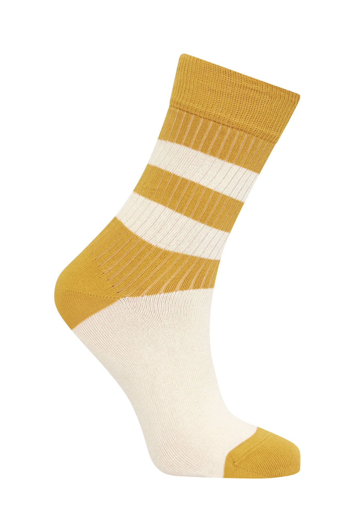 STRIPE - GOTS Organic Cotton Socks Gold, EUR 44-46