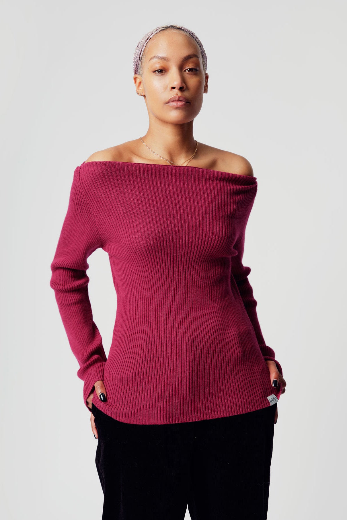 WASABI Womens Organic Cotton Jumper Red, Size 3 / UK 12 / EUR 40