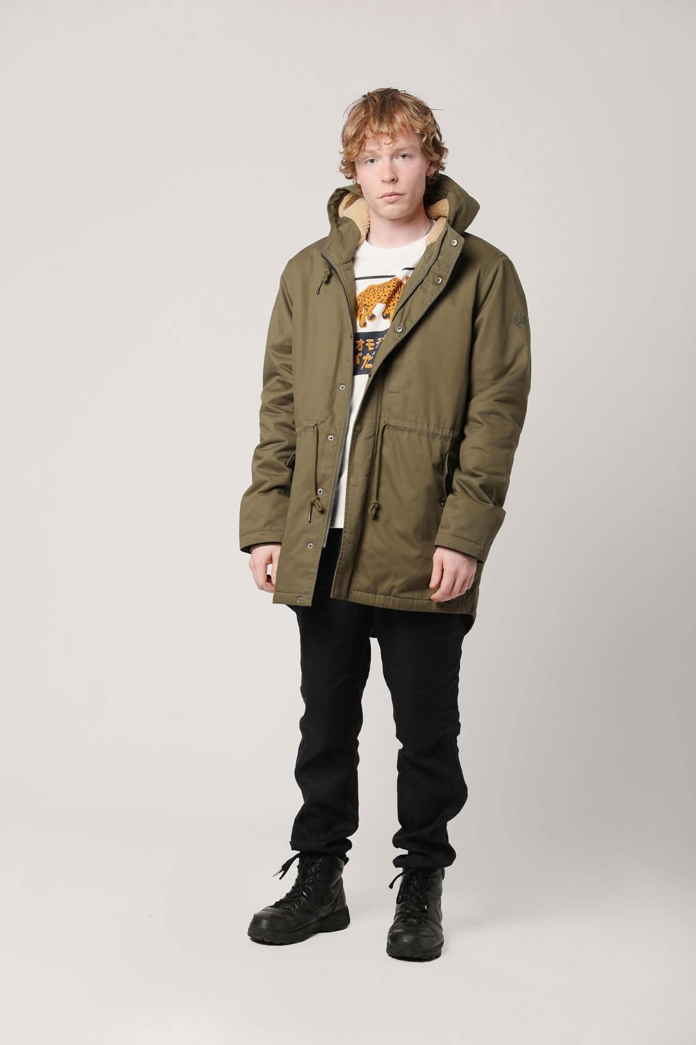 WILSON MensOrganic Cotton Parka Khaki, Small