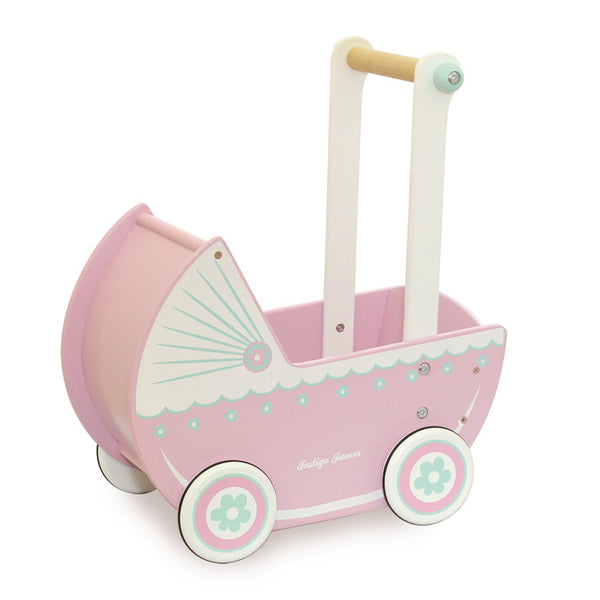 wooden pushchair