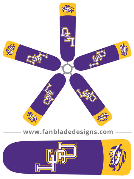 Fan Sox Louisiana State Ceiling Fan Blade Covers Fan Blade Designs