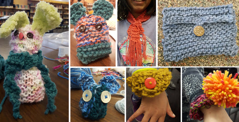 Kids knitting projects