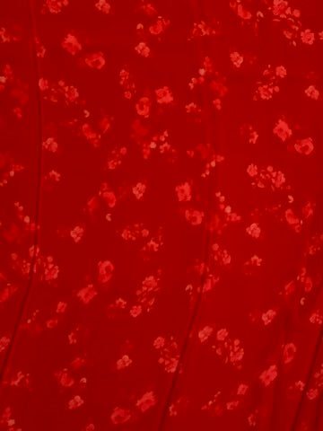Crepe Floral Print Saree Dark-Red In Colour