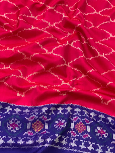 Patola Saree Rani-Pink In Colour