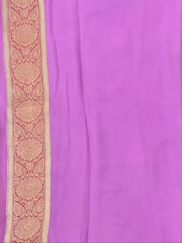 Georgette Banarasi SareeIn Multi-Color