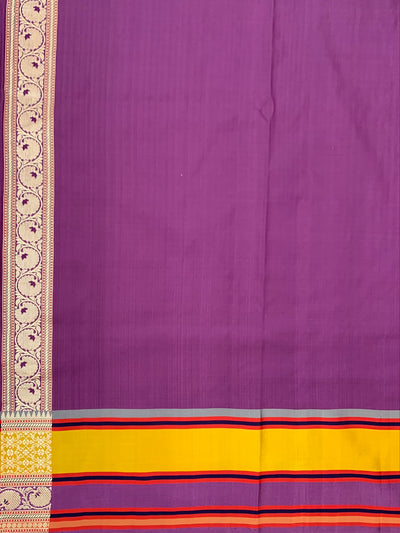 Mashru Silk Saree Peach In Colour