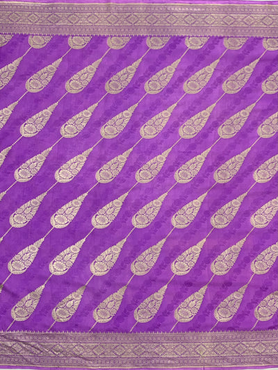 Mashru Silk Saree Lilac In Colour