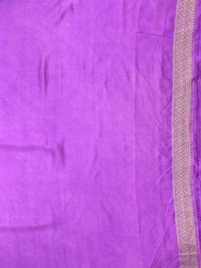 Mashru Silk Saree Lilac In Colour