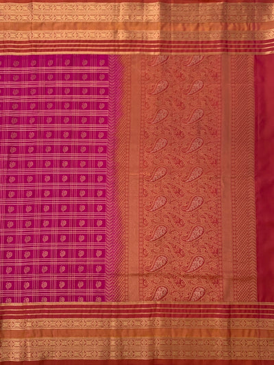 Soft Silk Saree Pink In Colour
