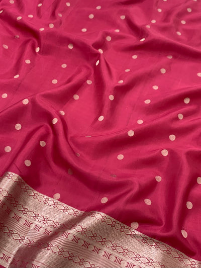 Soft Silk Saree Dark Onion-Pink In Colour