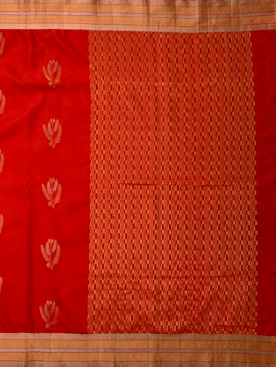 Soft Silk Saree Red In Colour