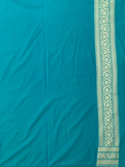 Banarasi Silk Saree Rama-Green In Colour