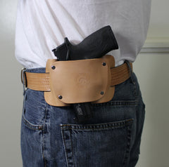 Gun belt for OWB holster by concealed carry wear