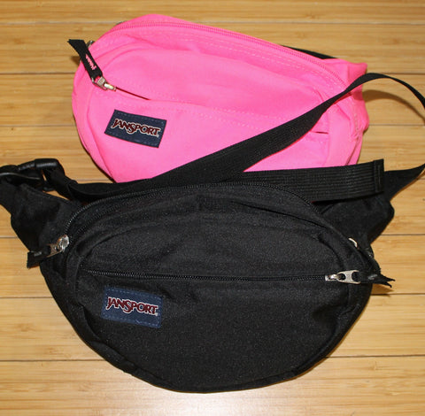 waist pack holster pouch by jansport pink and black