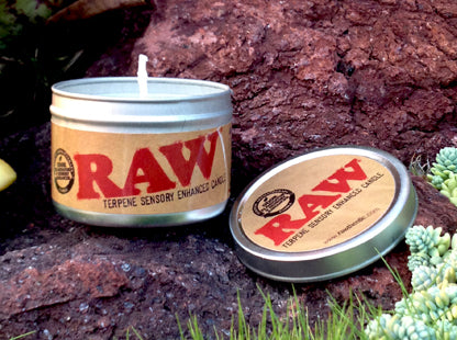 RAW Terpene sensory odour controll candle - by Raw rolling papers 