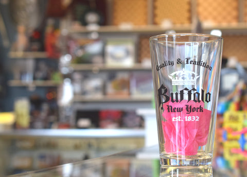 Buffalo Memorabilia Beer Pint Glass