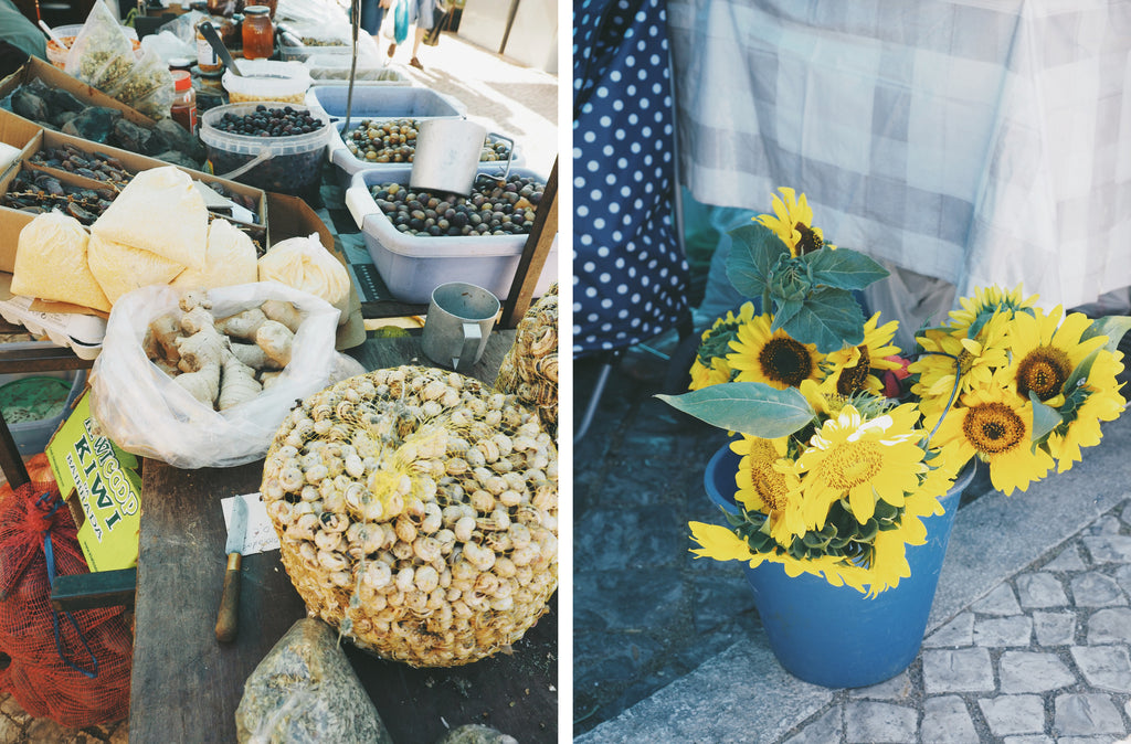 Portugal farmers market - sunflowers