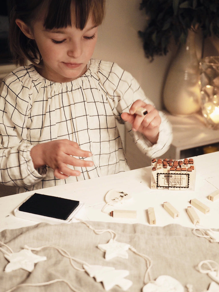 letter stamps for ornaments