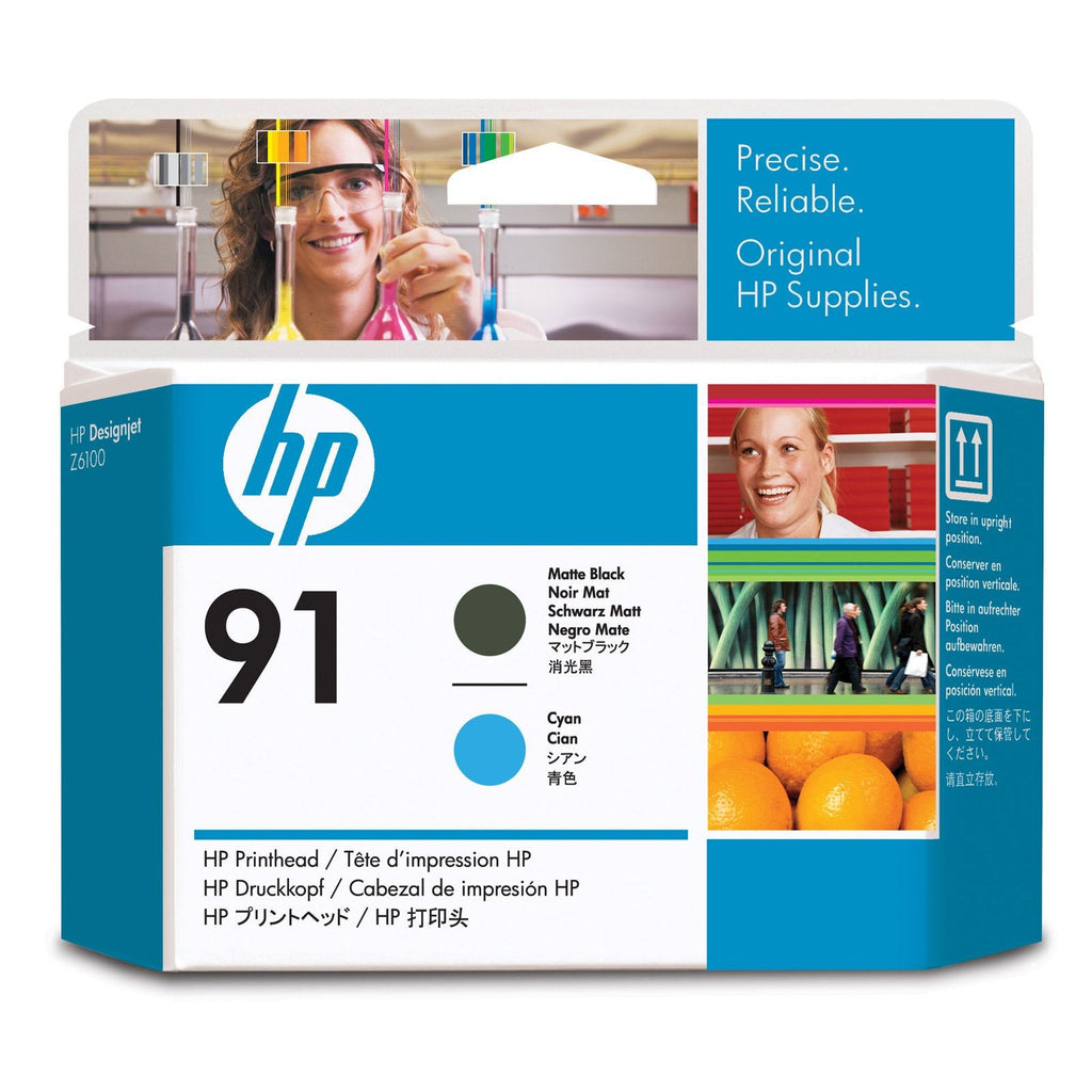 HP 91 Matte Black and Cyan Printhead - C9460A