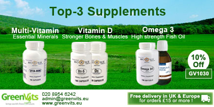 Top 3 Supplements | Multi-Vitamin | Vitamin D | Omega 3 | Greenvits