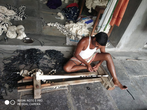 ikat weavers Hyderabadduring covid Rustic Loom