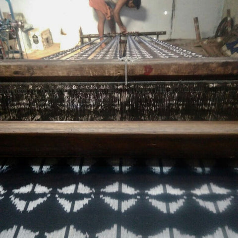 Artisan Ikat Weaving Process- Ethically Made Home Decor and Fashion